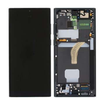 Samsung Galaxy S22 Ultra Skärm med LCD Display Original - Svart- G-SP.se