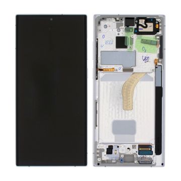 Samsung Galaxy S22 Ultra Skärm med LCD Display Original - Vit- G-SP.se