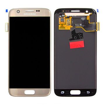 Samsung Galaxy S7 (SM-G930F) Skärm med LCD Display Original - Guld- G-SP.se