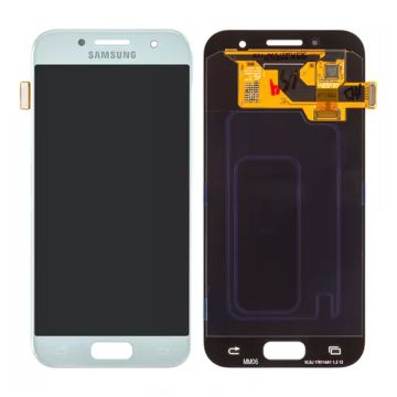 Samsung Galaxy A3 2017 (SM-A320F) LCD Skärm med Display Original - Blå- G-SP.se