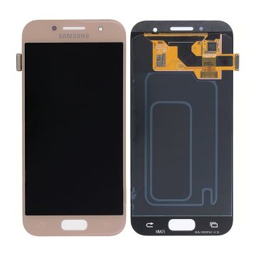 Samsung Galaxy A3 2017 (SM-A320F) LCD Skärm med Display Original - Rosa- G-SP.se