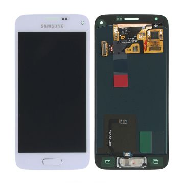 Samsung Galaxy S5 Mini (SM-G800F) Skärm med LCD Display Original - Vit- G-SP.se