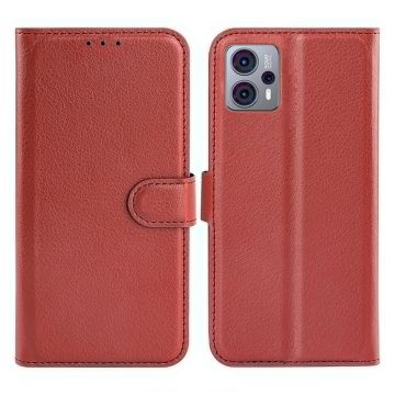 Motorola Moto G23 Plånboksfodral med Stativ - Brun
