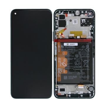 Huawei P40 Lite 5G Skärm/Display med Batteri Original - Grön