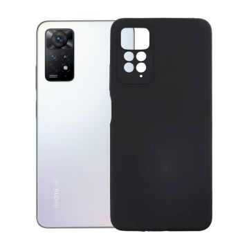 Xiaomi Redmi Note 11 Silikonskal med Kameraskydd - Svart- G-SP.se