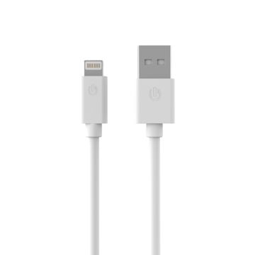 G-SP Laddkabel iPhone/iPad/Airpods MFi 3 meter - Vit- G-SP.se