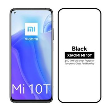 Skärmskydd Xiaomi Mi 10T 3D Härdat Glas - Svart- G-SP.se