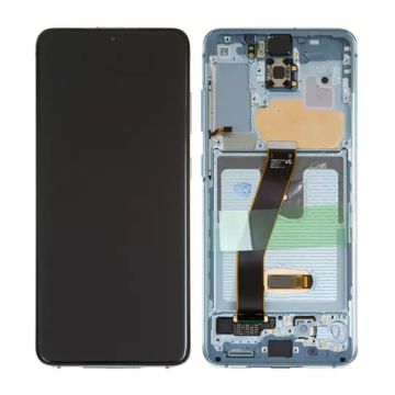 Samsung Galaxy S20 4G/5G (G980/G981) Skärm med LCD Display Original - Blå- G-SP.se
