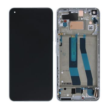 Xiaomi 11 Lite 5G NE / Mi 11 Lite 4G/5G (2021) Skärm med LCD Display Original - Vit- G-SP.se