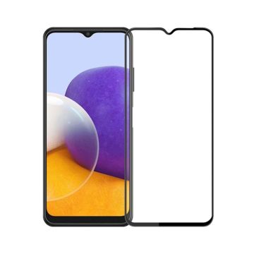 Skärmskydd Samsung Galaxy A22 5G - 3D Härdat Glas Svart- G-SP.se