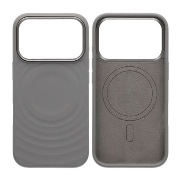 Mobilskal Silikon med Magsafe för iPhone 17 Pro - Ljusgrå