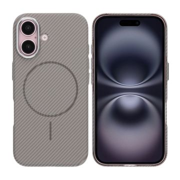 iPhone 16 Mobilskal Carbonmönstrad - Grå