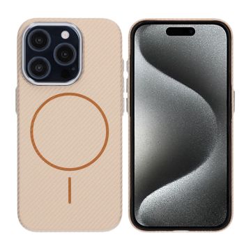 iPhone 15 Pro Mobilskal Carbonmönstrad - Guld