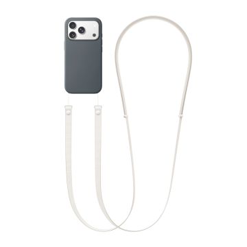 Crossbody Strap för iPhone mobilskal - Ljusbrun