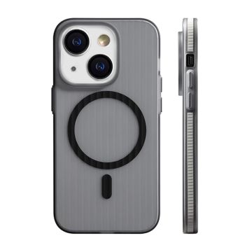 iPhone 15 Mobilskal Korrugerad Anti-Halk - Grå