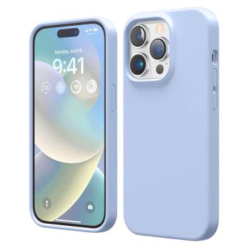 Rvelon Mobilskal Silikon MagSafe för iPhone 14 Pro - Ljusblå