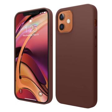 Rvelon Skal Silikon MagSafe för iPhone 12 och 12 Pro - Brun