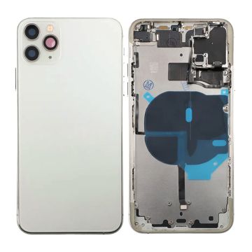 iPhone 11 Pro Back Cover Complete OEM  Silver With Small Parts
