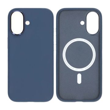 Mobilskal konstläder med Magsafe för iPhone 17 - Blå