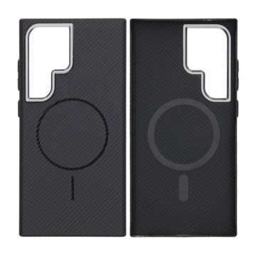 Samsung Galaxy S24 Ultra Mobilskal Carbonmönstrad - Svart