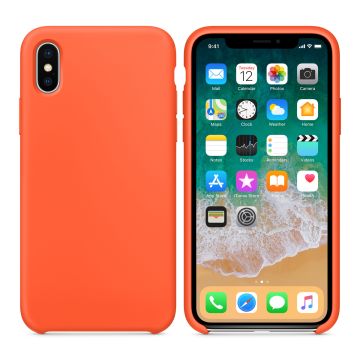 Mobilskal Silikon iPhone XS Max - Orange- G-SP.se