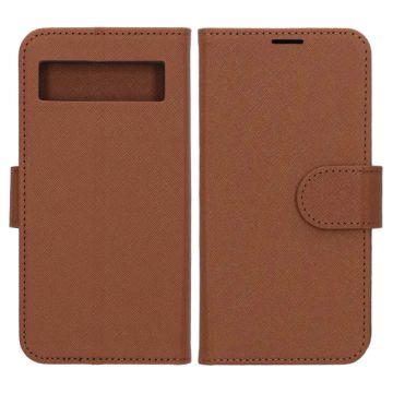 Google Pixel 8A Plånboksfodral med Stativ - Brun