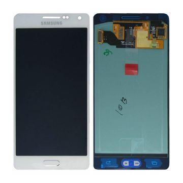 Samsung Galaxy A5 (SM-A500F) Skärm med LCD Display Original - Vit