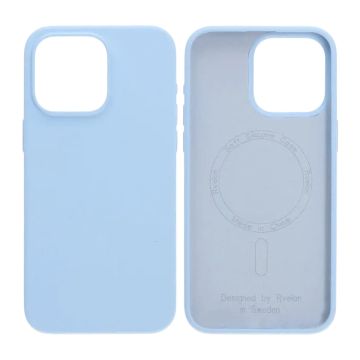 Rvelon Mobilskal Silikon MagSafe för iPhone 15 Pro Max - Ljusblå