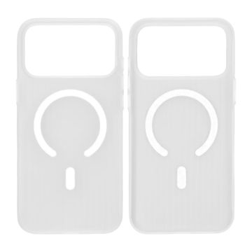 Mobilskal Korrugerad för iPhone 17 Pro - Frostat Vit