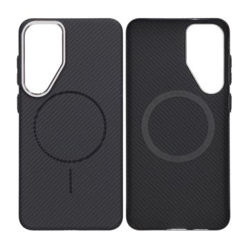 Samsung Galaxy S25 Plus Mobilskal Carbonmönstrad - Svart