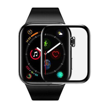 Skärmskydd Apple Watch 6 45mm - 3D Härdat Glas Svart