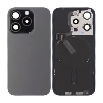 iPhone 15 Pro Baksida Glas Komplett OEM - Titansvart