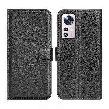 Xiaomi 12 Lite Plånboksfodral med Stativ - Svart- G-SP.se