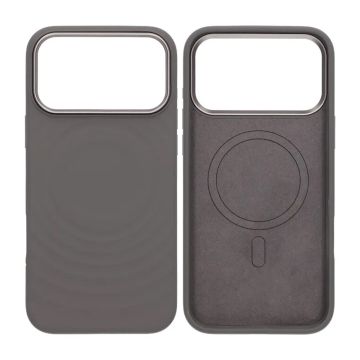 Mobilskal Silikon med Magsafe för iPhone 17 Pro Max - Mörkgrå