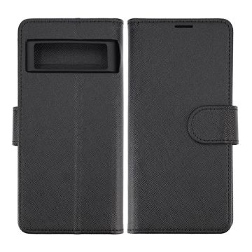 Google Pixel 7 Plånboksfodral med Stativ - Black