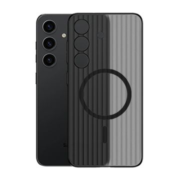 Samsung S24 Plus Mobilskal Korrugerad Anti-Halk - Svart