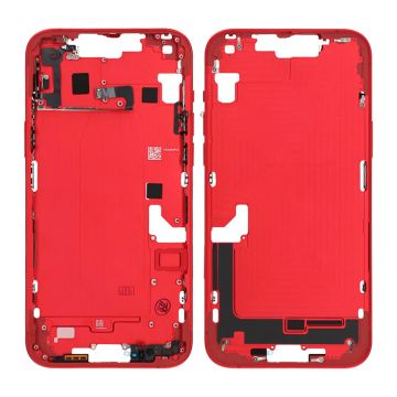 iPhone 14 Plus Mittenram med smådelar OEM - Röd