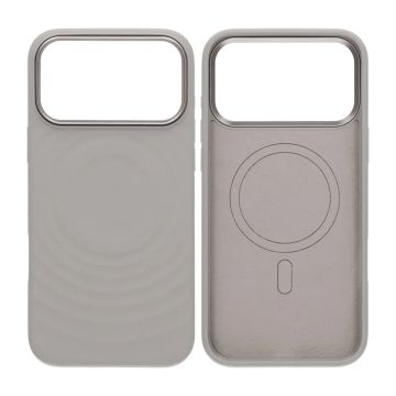 Mobilskal Silikon med Magsafe för iPhone 17 Pro Max - Ljusgrå