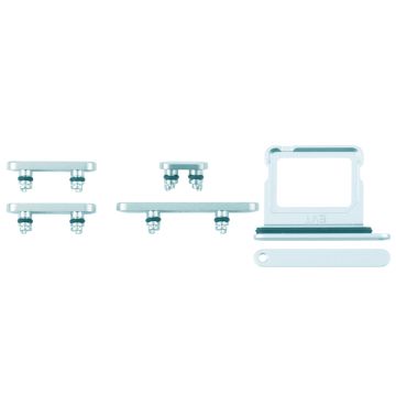 Knappar och Simkorthållare för iPhone 16/16 Plus - Grön