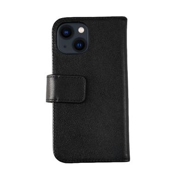 iPhone 13 Mini Plånboksfodral Läder Rvelon - Svart- G-SP.se