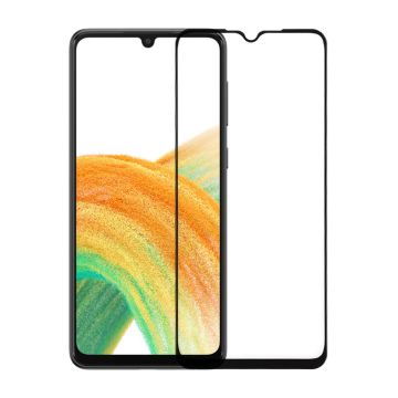 Skärmskydd Samsung A33 5G - 3D Härdat Glas Svart (miljö)- G-SP.se