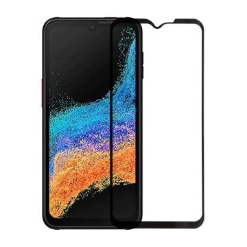 Skärmskydd Samsung Xcover 6 Pro - 3D Härdat Glas - Svart (miljö)- G-SP.se