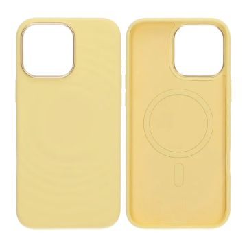 Mobilskal Silikon för iPhone 16 Pro Max - Gul med Kameraskydd