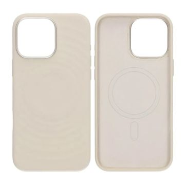 Mobilskal Silikon för iPhone 15 Pro Max - Vit med Kameraskydd