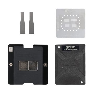 AMAOE LCD-skärm IC Reballing Platform/Stencil för iPhone X-15 Pro Max