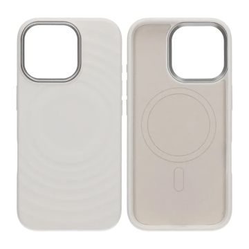Mobilskal Silikon med Magsafe för iPhone 17 - Vit