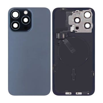 iPhone 15 Pro Max Baksida Glas Komplett OEM - Blå