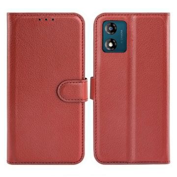 Motorola Moto E13 Plånboksfodral med Stativ - Brun