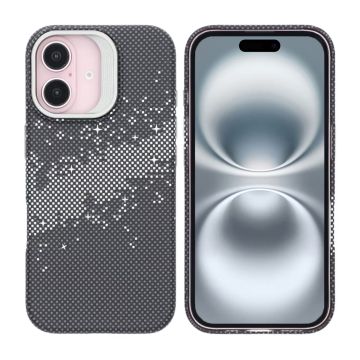 iPhone 16 Skal med Magsafe och Utfällbart Stativ - Rymdsvart