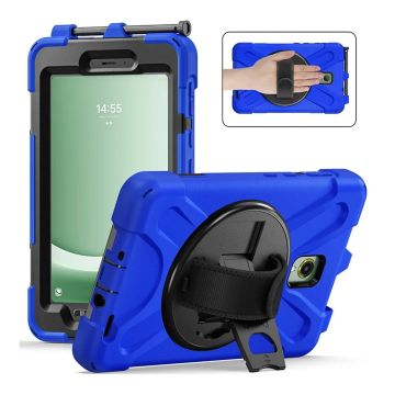Fodral med Handrem och Ställ för Galaxy Tab Active3 - Blå